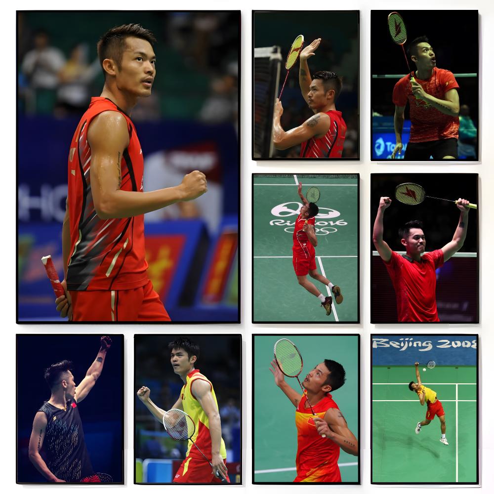 Badminton Legend - Постер с изображением легенды бадминтона Линь